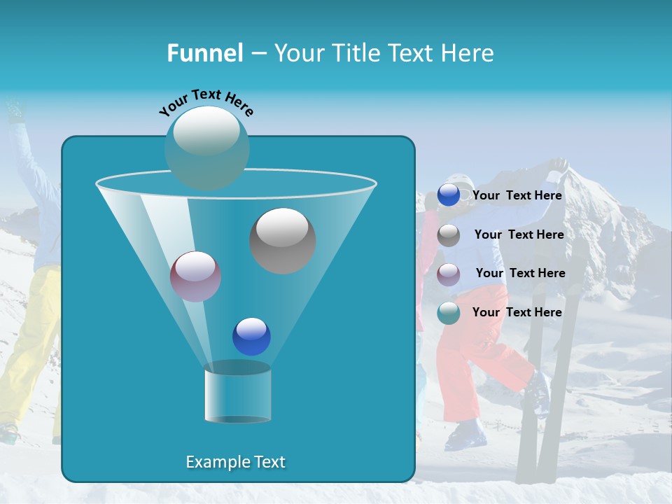 Jumping Skier Cold PowerPoint Template