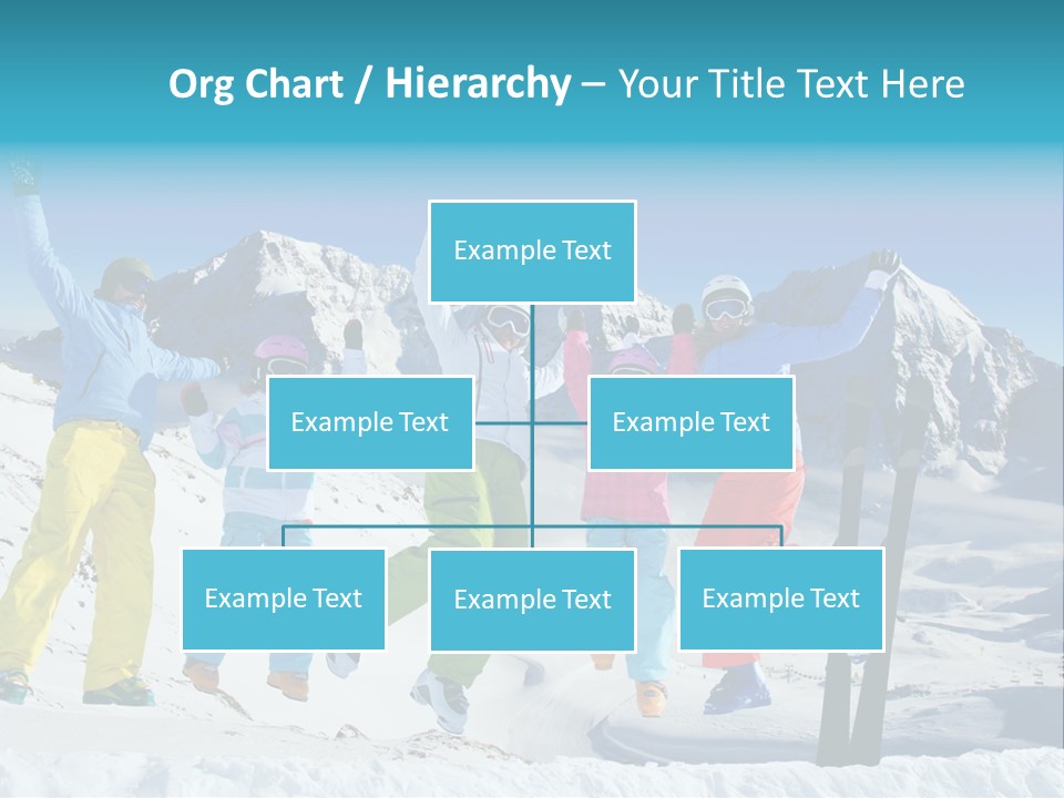 Jumping Skier Cold PowerPoint Template