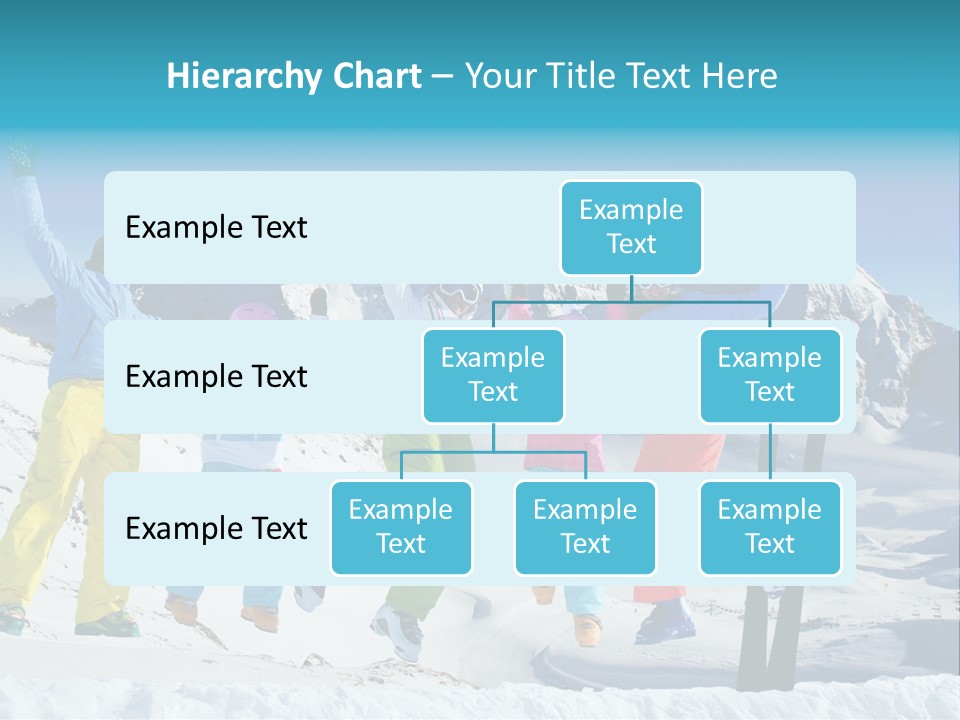 Jumping Skier Cold PowerPoint Template