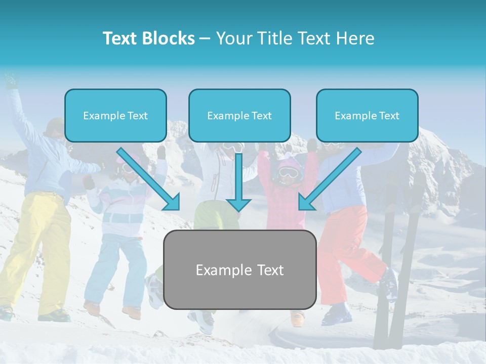 Jumping Skier Cold PowerPoint Template