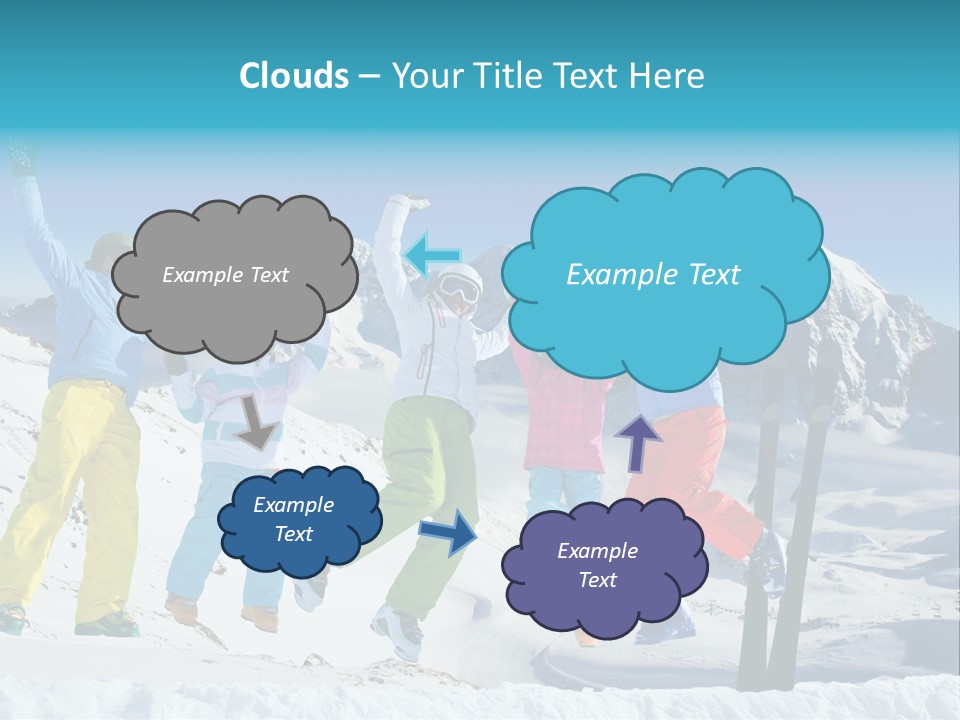 Jumping Skier Cold PowerPoint Template