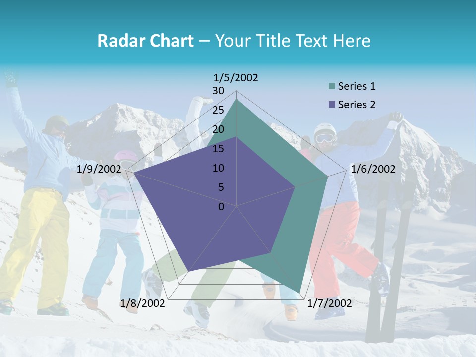Jumping Skier Cold PowerPoint Template