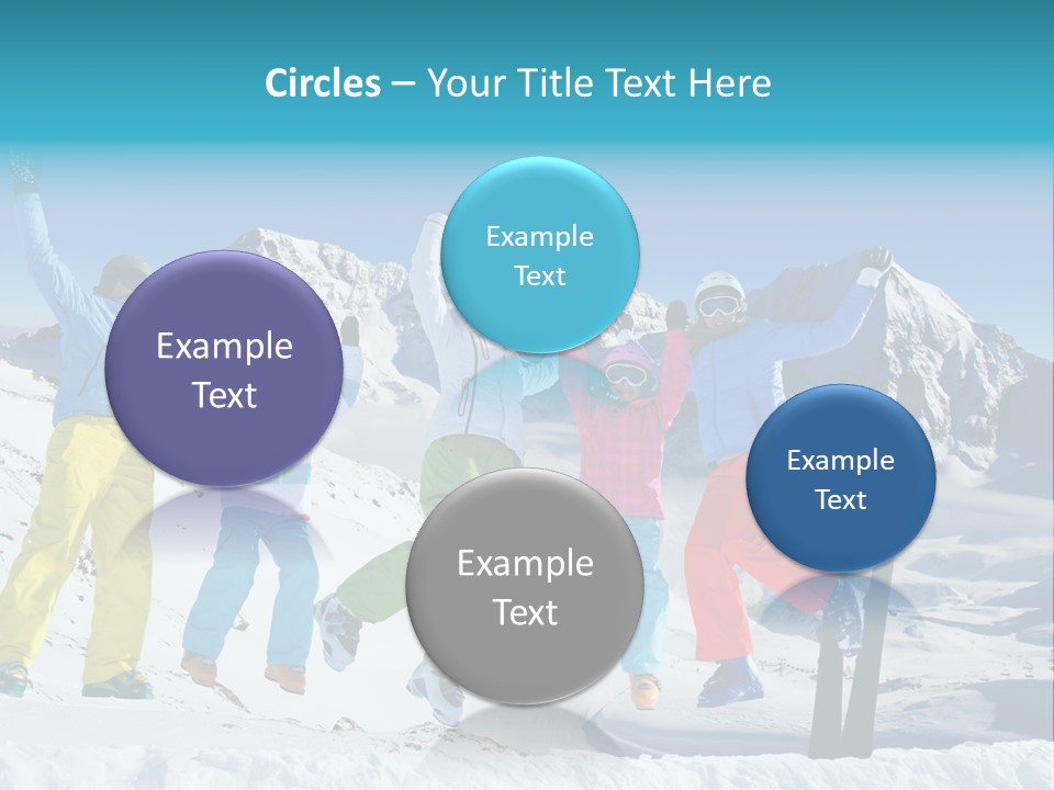 Jumping Skier Cold PowerPoint Template