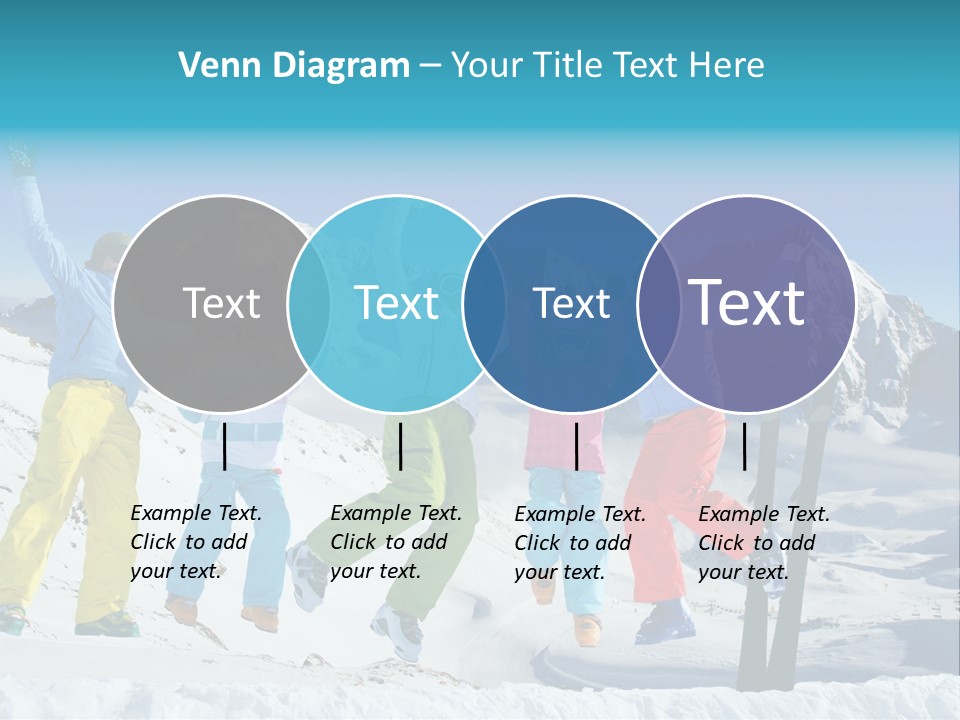 Jumping Skier Cold PowerPoint Template