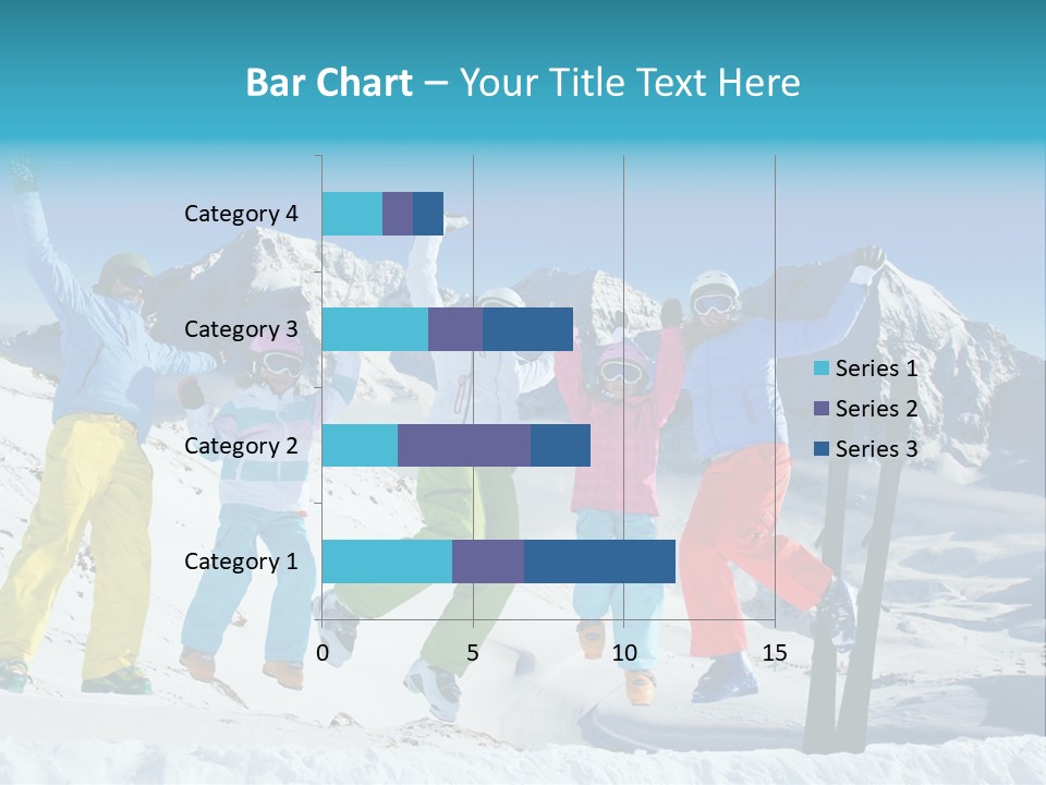 Jumping Skier Cold PowerPoint Template