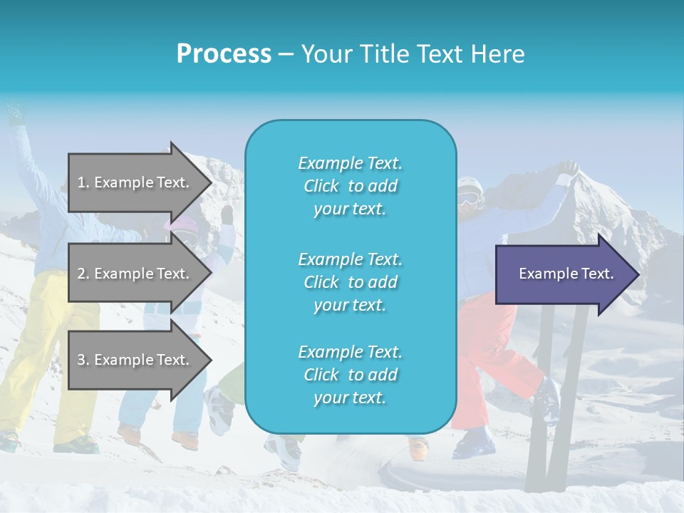 Jumping Skier Cold PowerPoint Template