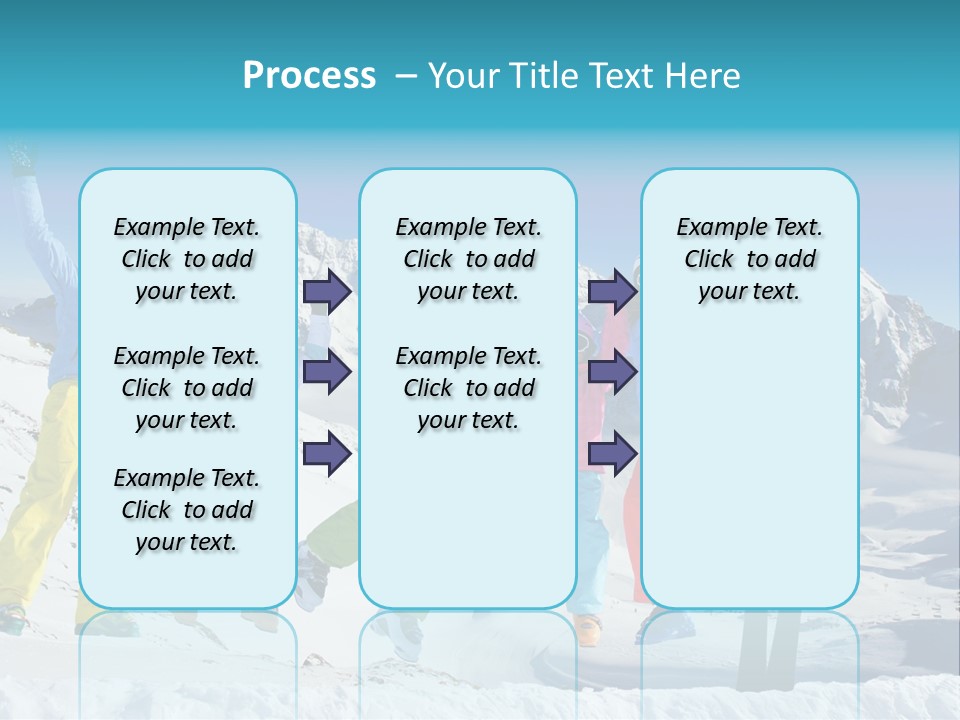 Jumping Skier Cold PowerPoint Template