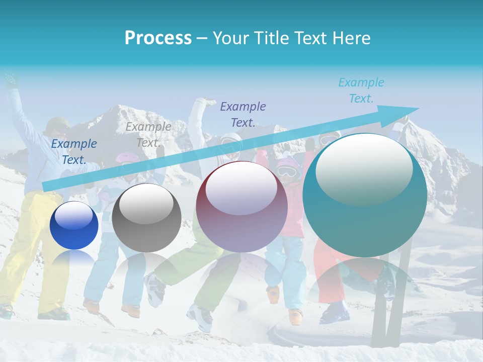 Jumping Skier Cold PowerPoint Template