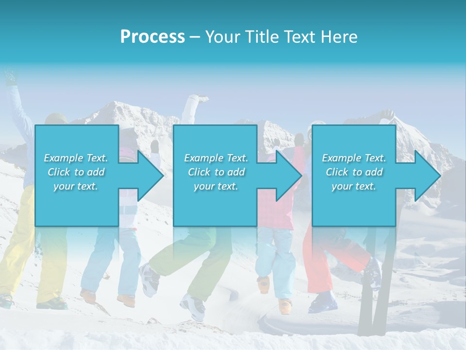 Jumping Skier Cold PowerPoint Template
