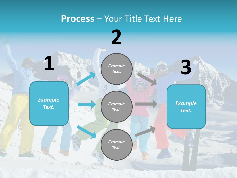 Jumping Skier Cold PowerPoint Template