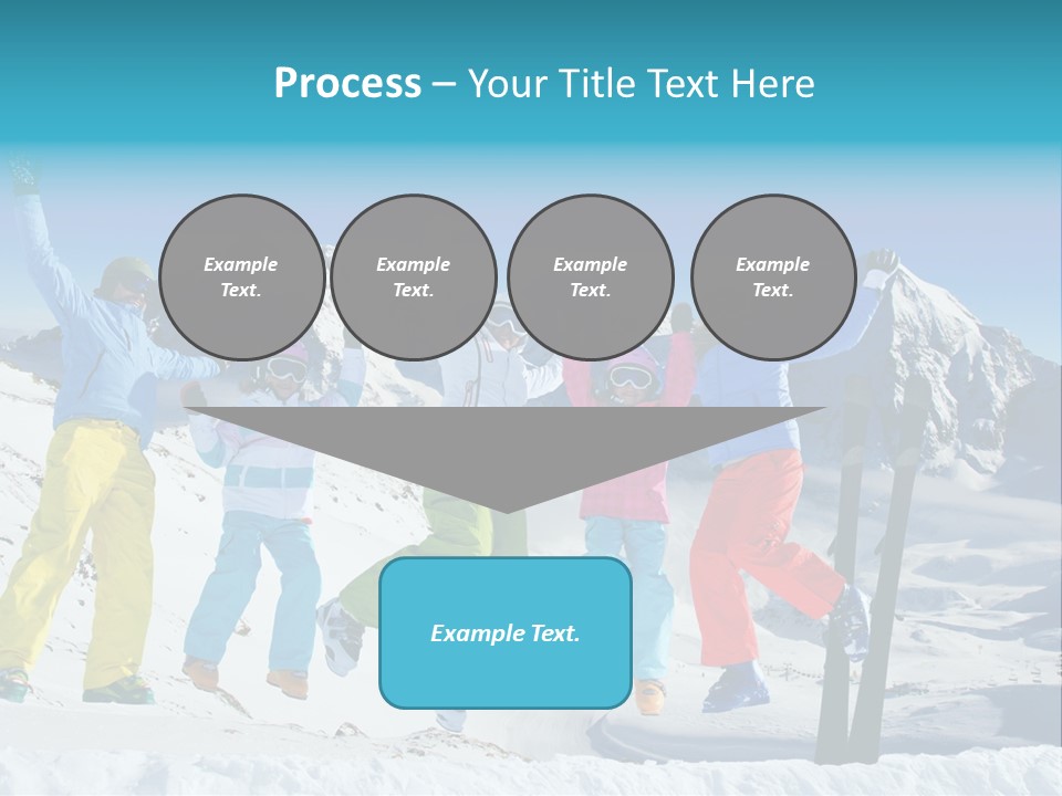 Jumping Skier Cold PowerPoint Template