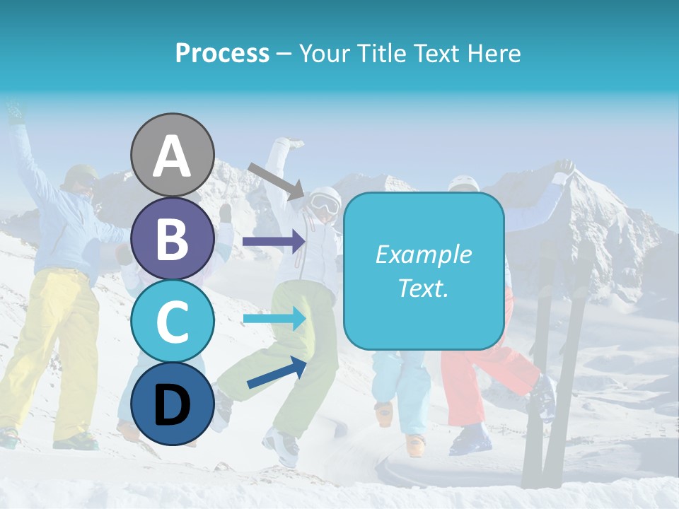 Jumping Skier Cold PowerPoint Template