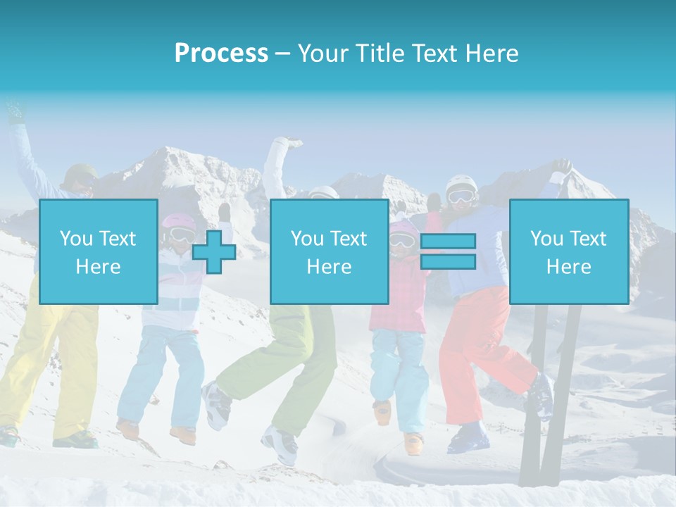 Jumping Skier Cold PowerPoint Template