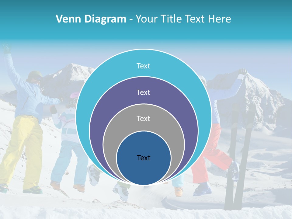 Jumping Skier Cold PowerPoint Template