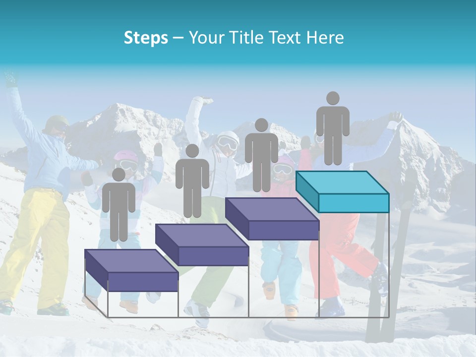 Jumping Skier Cold PowerPoint Template