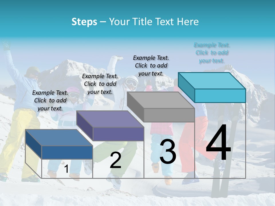 Jumping Skier Cold PowerPoint Template