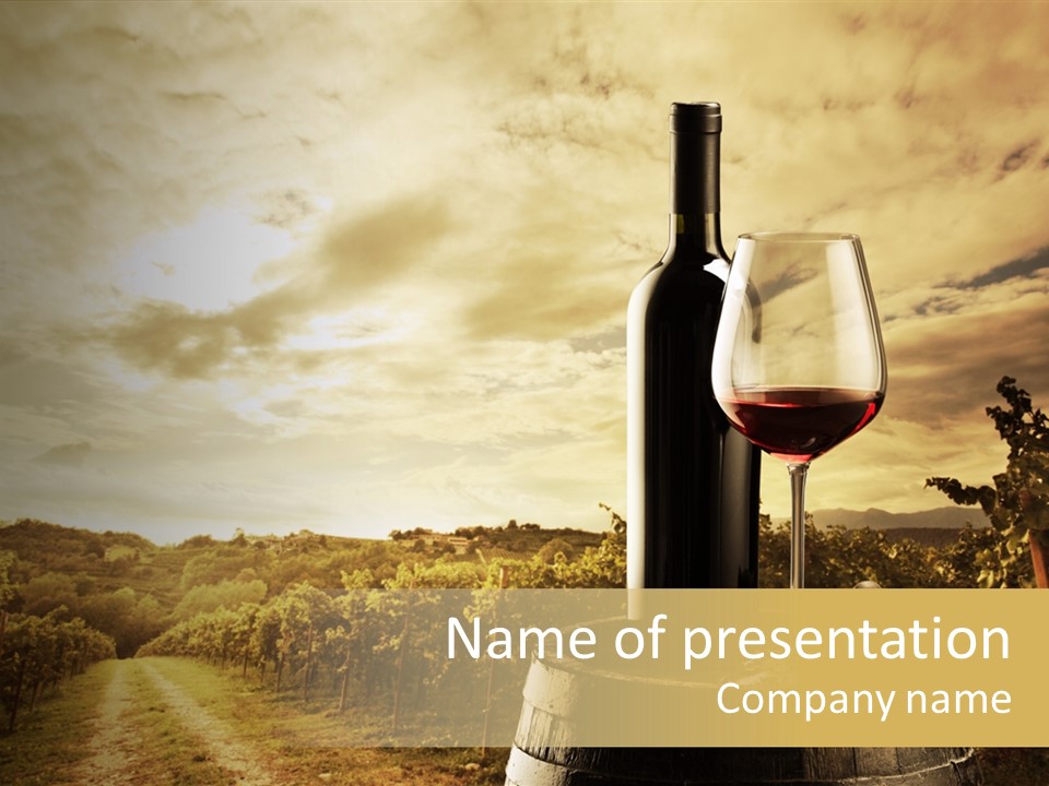 Traditional Agriculture Vineyard PowerPoint Template