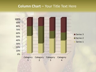 Wineglass Young Woman Vintner PowerPoint Template