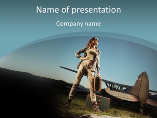 Military Shirt Plane Vintage PowerPoint Template