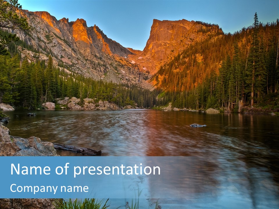 Blue Summer Calm PowerPoint Template