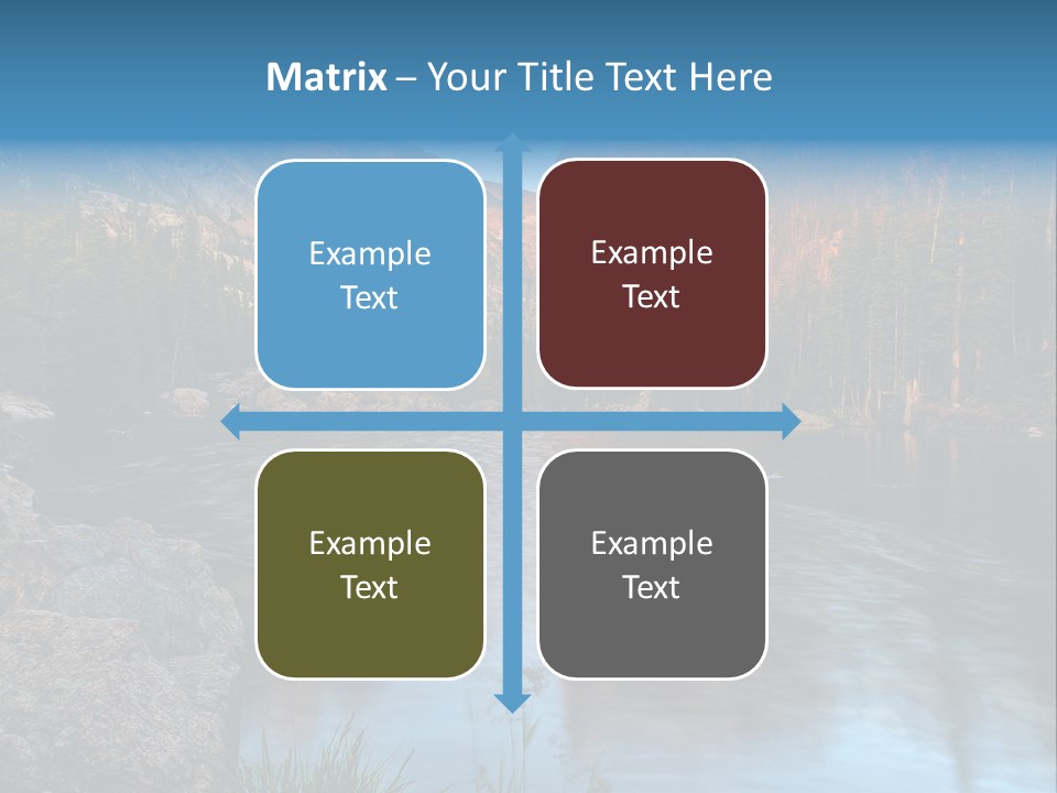 Blue Summer Calm PowerPoint Template