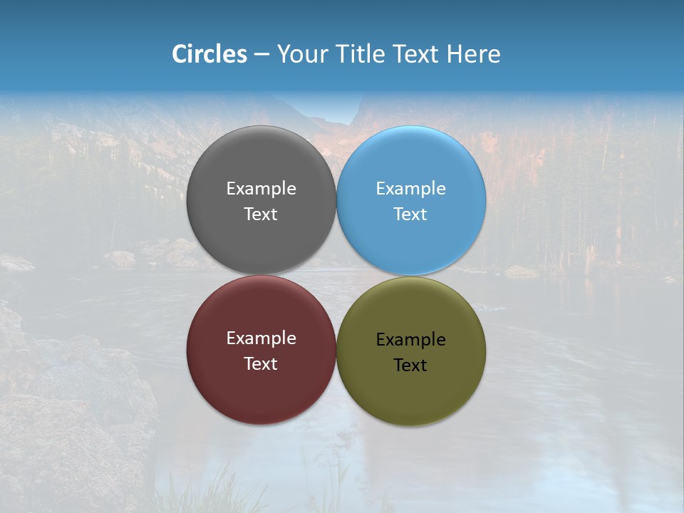 Blue Summer Calm PowerPoint Template