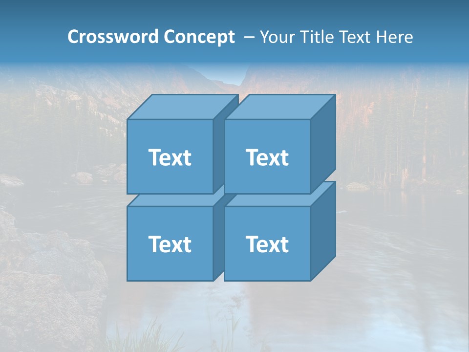 Blue Summer Calm PowerPoint Template