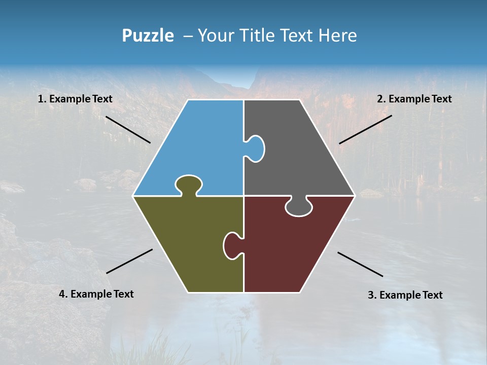 Blue Summer Calm PowerPoint Template