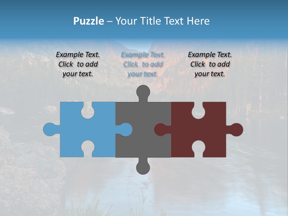 Blue Summer Calm PowerPoint Template