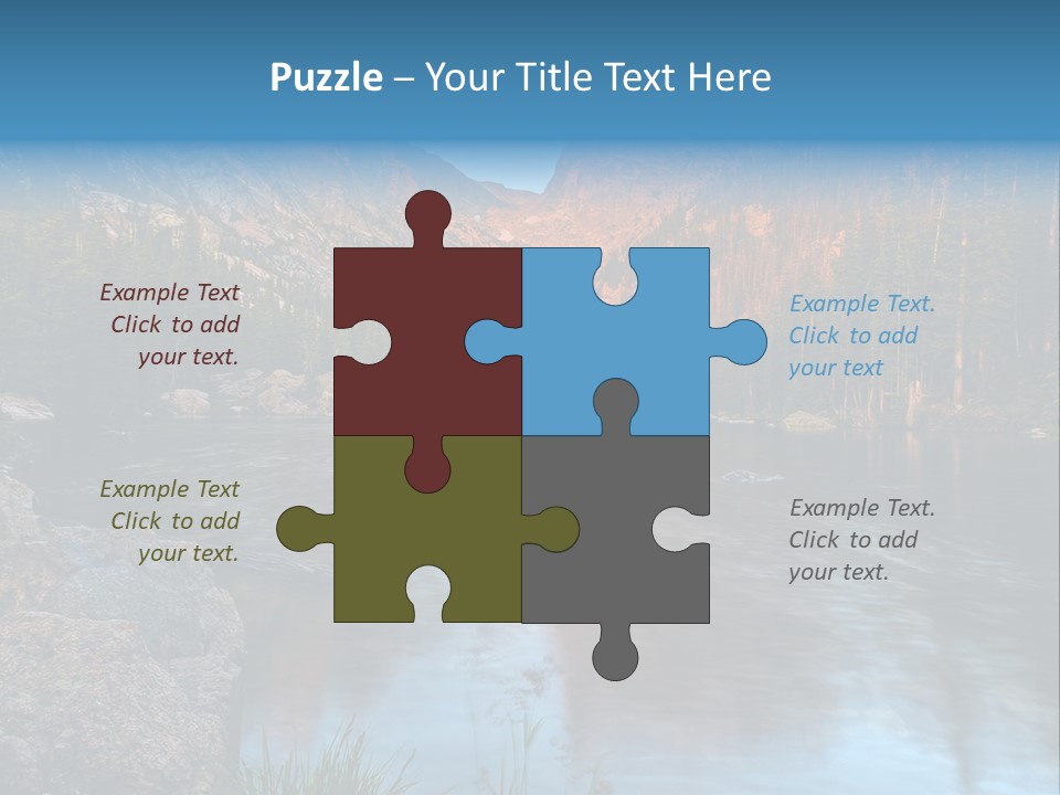 Blue Summer Calm PowerPoint Template