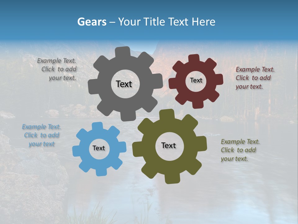 Blue Summer Calm PowerPoint Template