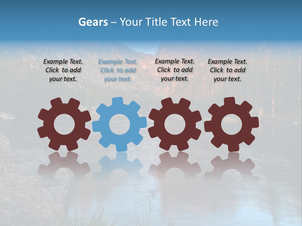 Blue Summer Calm PowerPoint Template