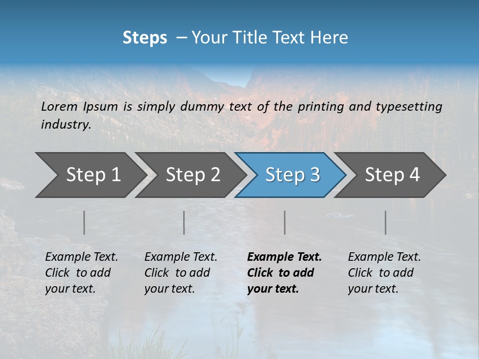 Blue Summer Calm PowerPoint Template