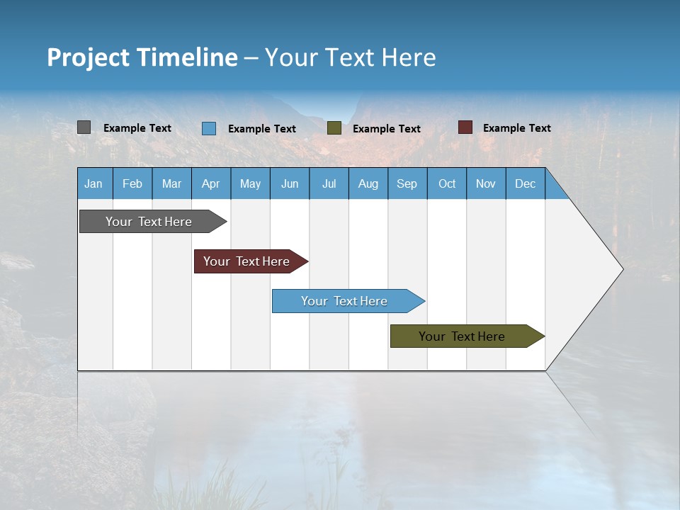 Blue Summer Calm PowerPoint Template