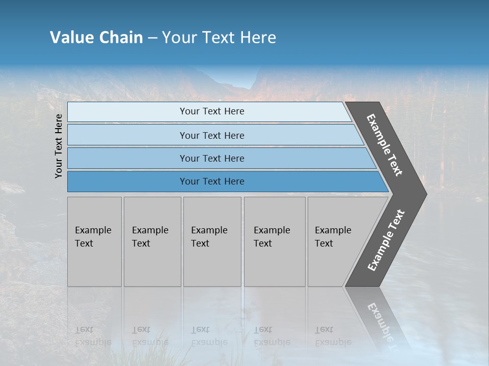 Blue Summer Calm PowerPoint Template