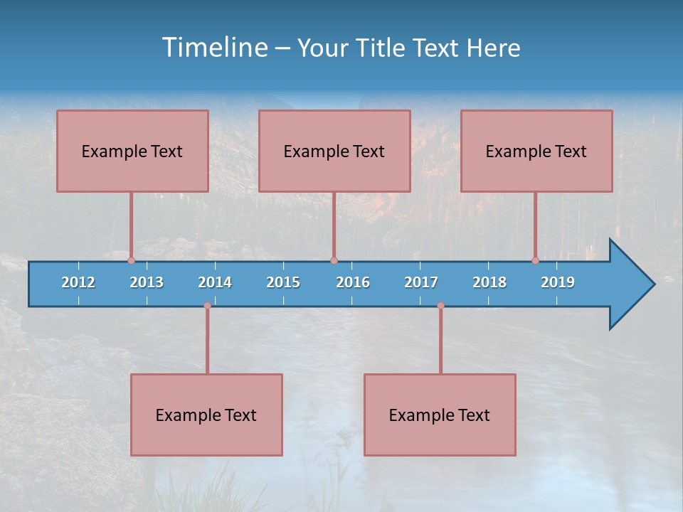 Blue Summer Calm PowerPoint Template