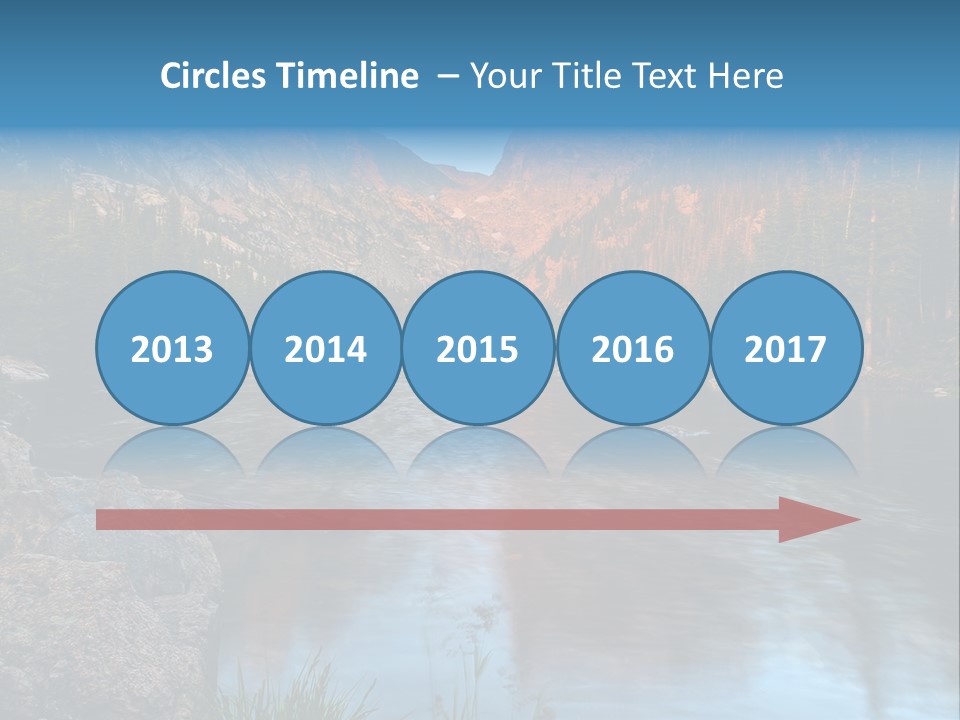 Blue Summer Calm PowerPoint Template