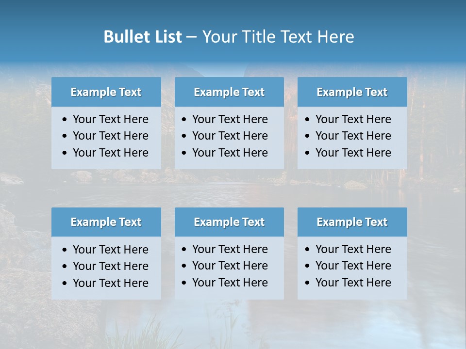 Blue Summer Calm PowerPoint Template