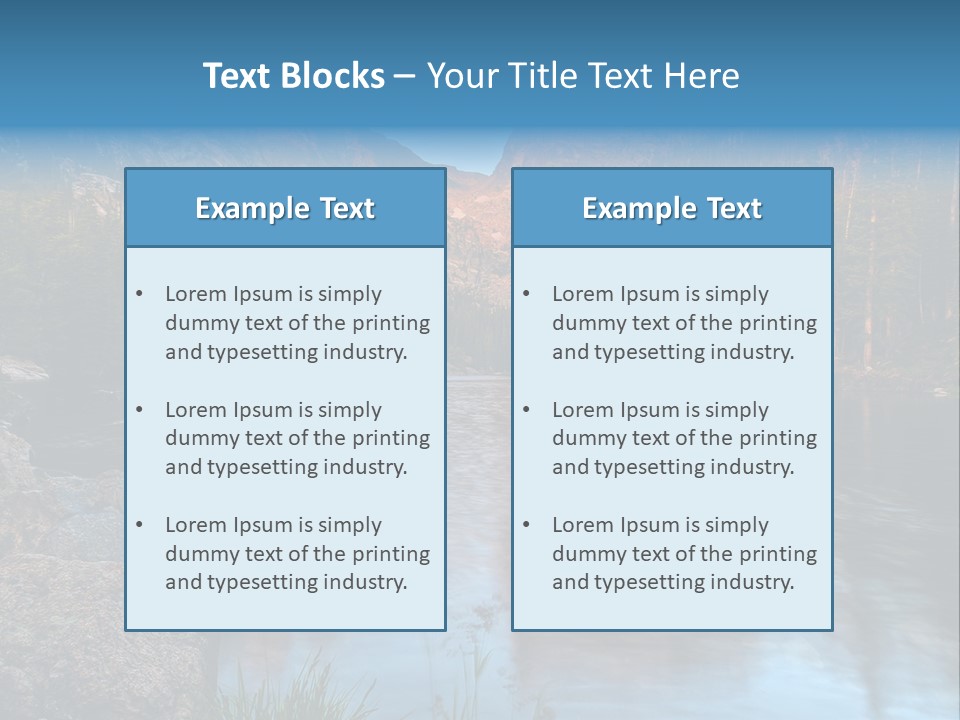 Blue Summer Calm PowerPoint Template
