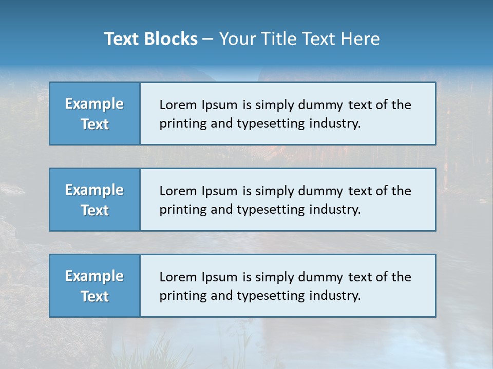 Blue Summer Calm PowerPoint Template