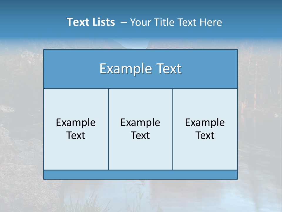 Blue Summer Calm PowerPoint Template