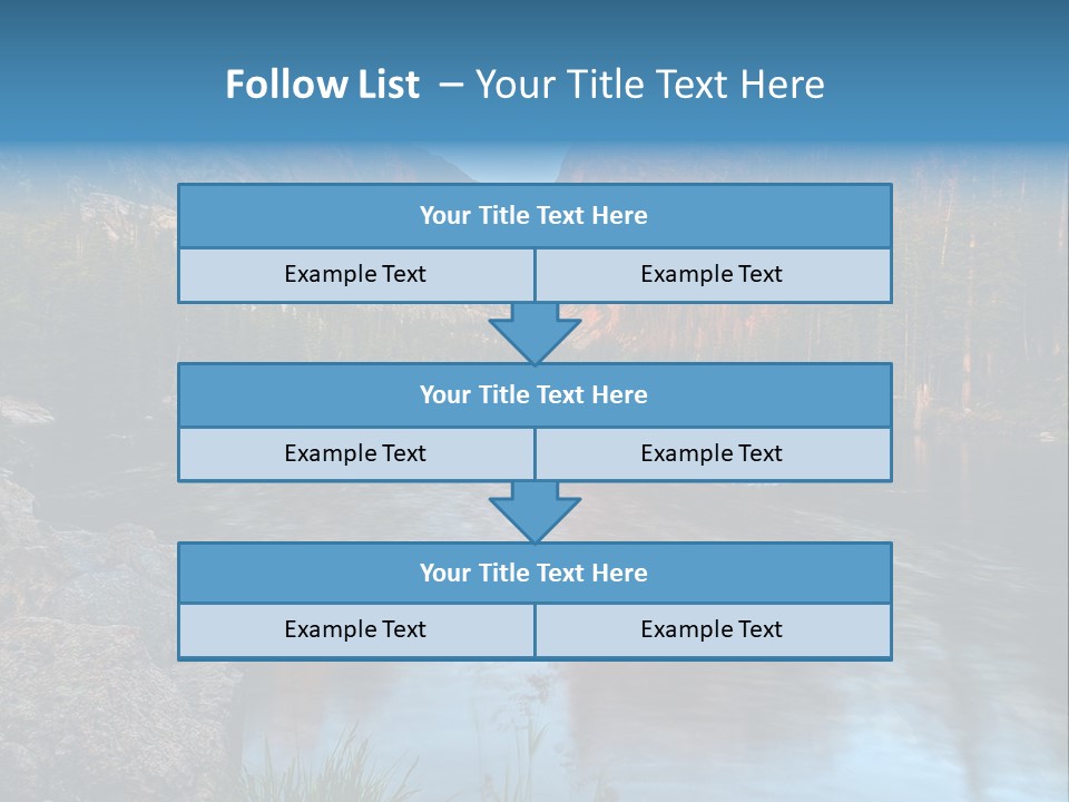 Blue Summer Calm PowerPoint Template