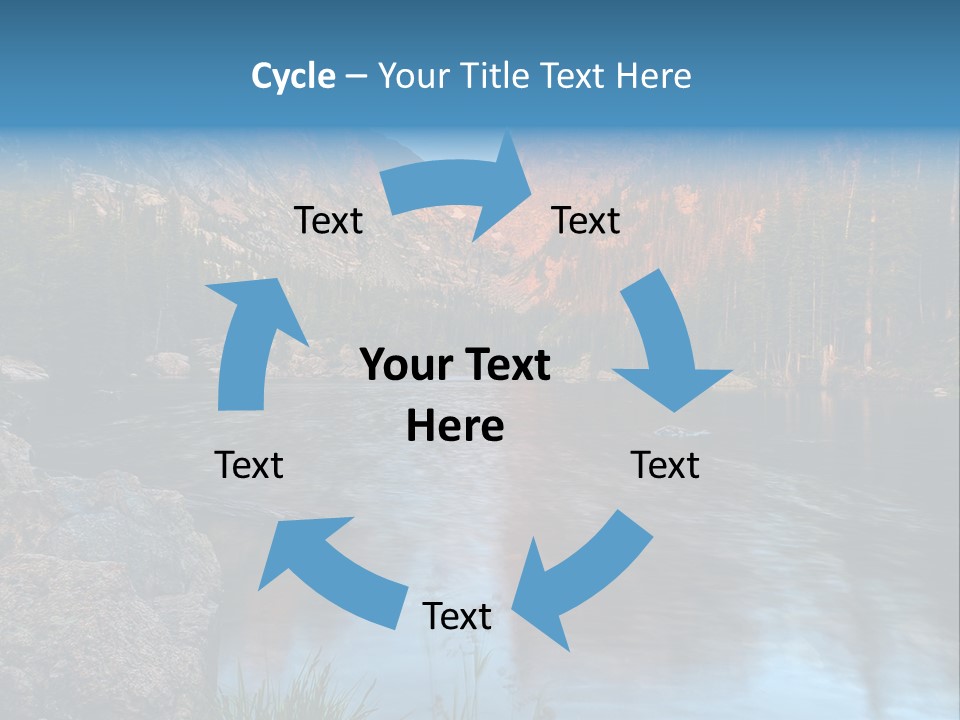Blue Summer Calm PowerPoint Template