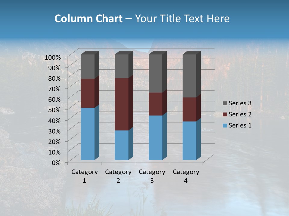 Blue Summer Calm PowerPoint Template