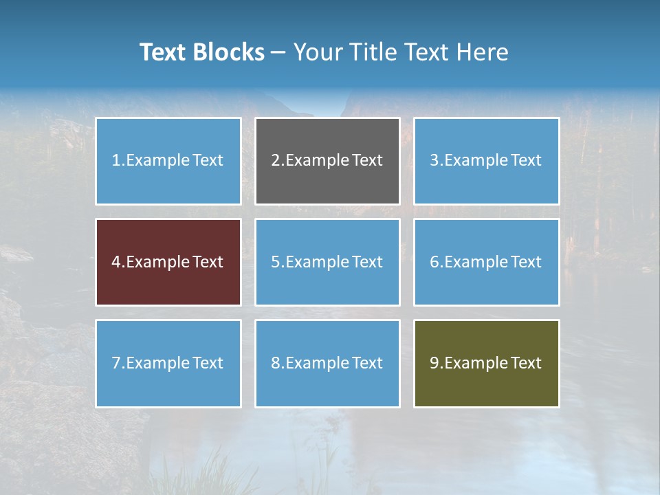 Blue Summer Calm PowerPoint Template