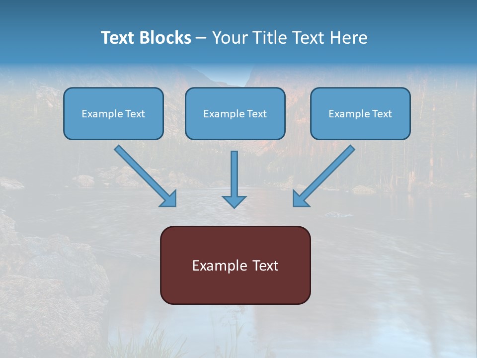 Blue Summer Calm PowerPoint Template