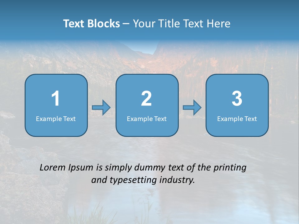 Blue Summer Calm PowerPoint Template