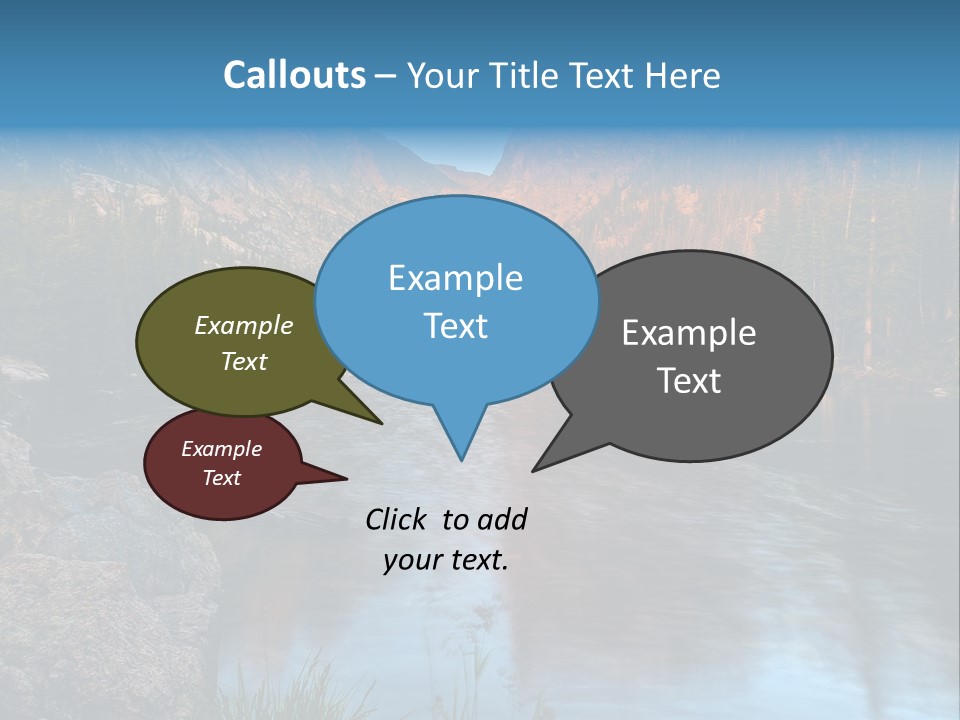 Blue Summer Calm PowerPoint Template