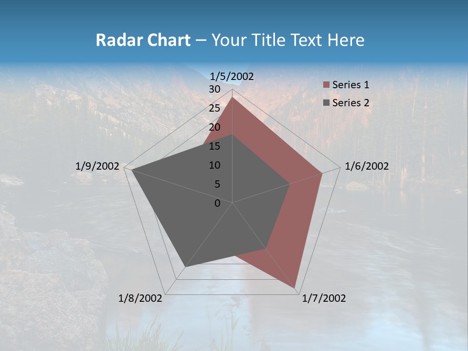 Blue Summer Calm PowerPoint Template