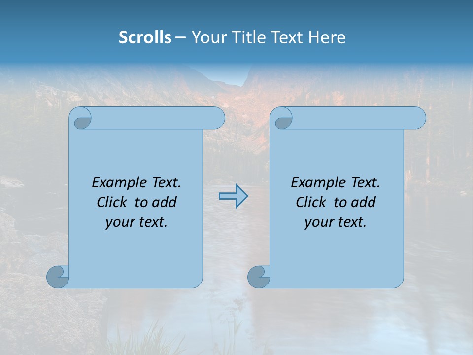 Blue Summer Calm PowerPoint Template